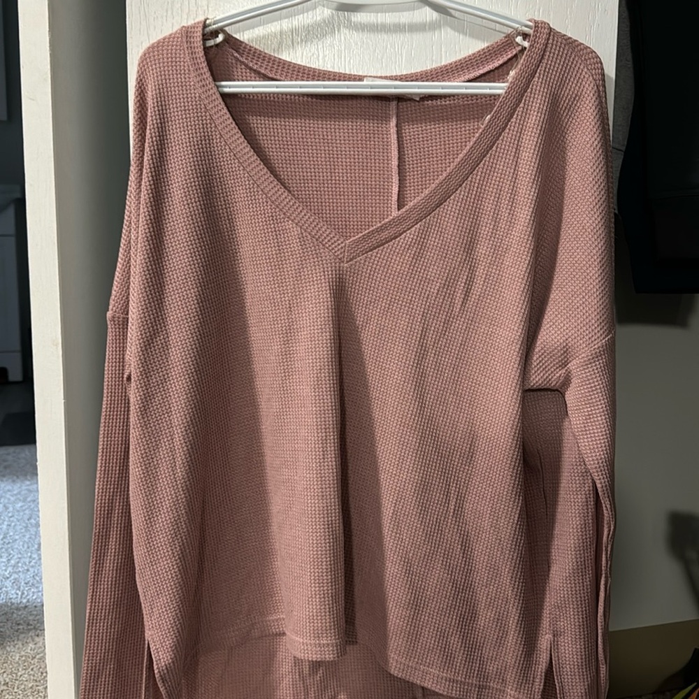 Women’s long sleeve top Pink Peony